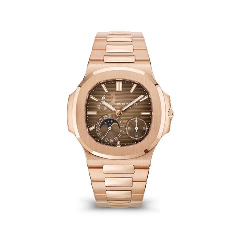 patek philippe nautilus rose gold brown strap|patek philippe nautilus full diamond.